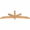 Ekena Millwork Alberta Smooth Timber Gable Bracket, Western Red Cedar, 72"W x 27"H x 3 1/2"D x 3 1/2"F, 9/12 Pitch GBW072X27X0404ALB00SWR - alternate 5